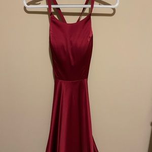 Alyce Paris red dress size 00 strappy back cocktail dress